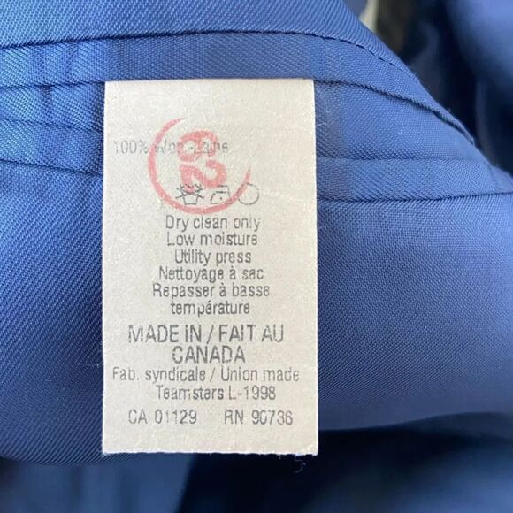 Ralph Lauren Canada 100% Wool Gray Striped Blazer Sport Jacket 38R *EXCELLENT* - Picture 13 of 13